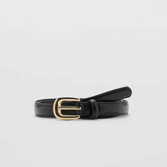 NWOT Black and Gold Belt from Mango - Picture 1 of 3
